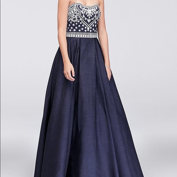 denim prom dress 2018